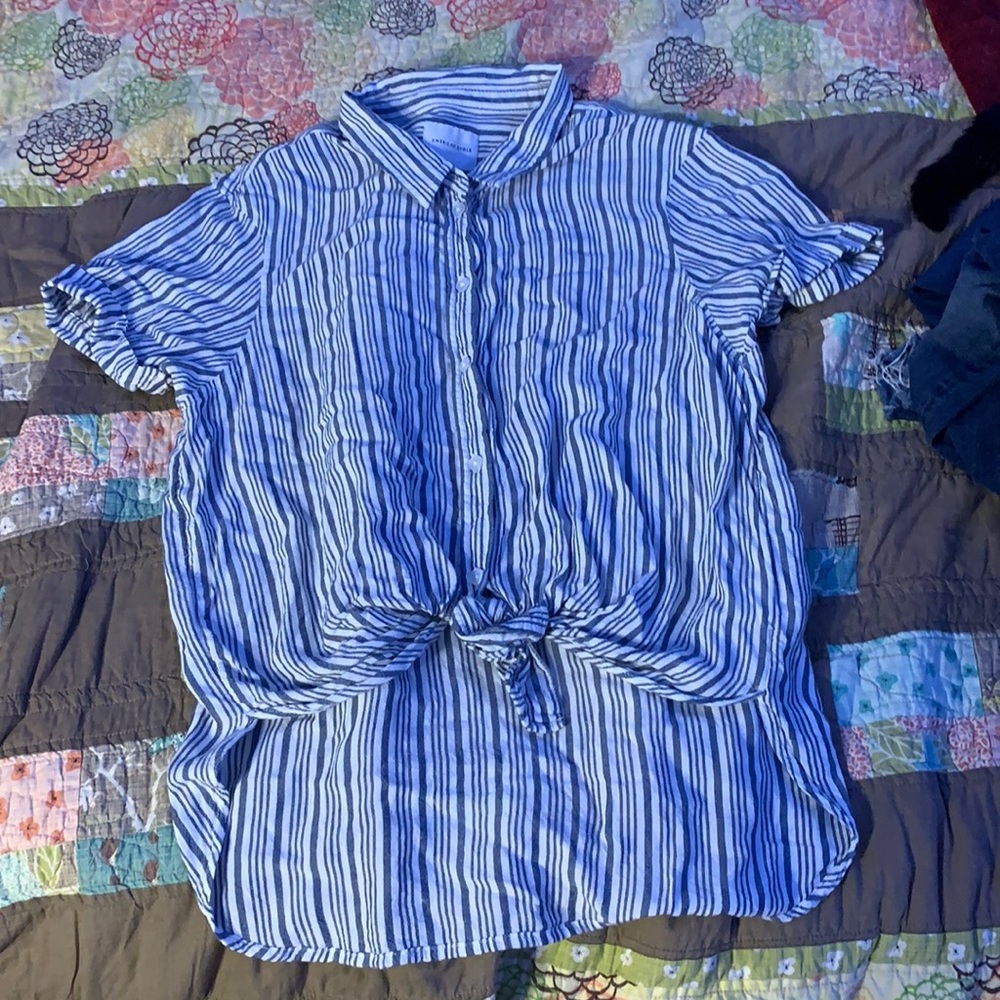 Striped Button Down Shirt